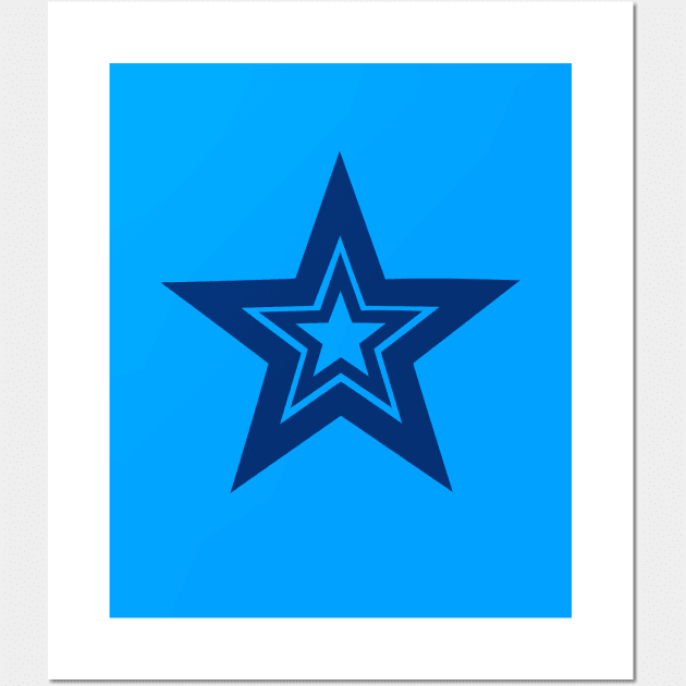 Blue Star Wall Art by OneThreeSix